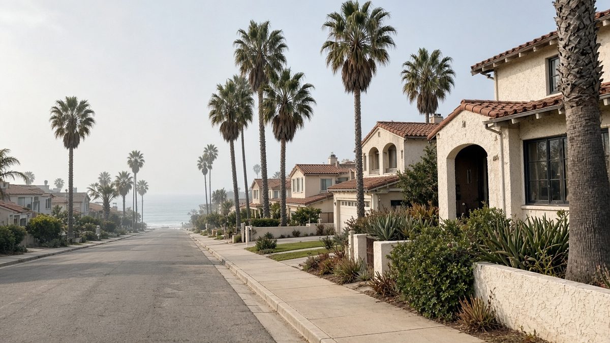 A coastal street in Dana Point