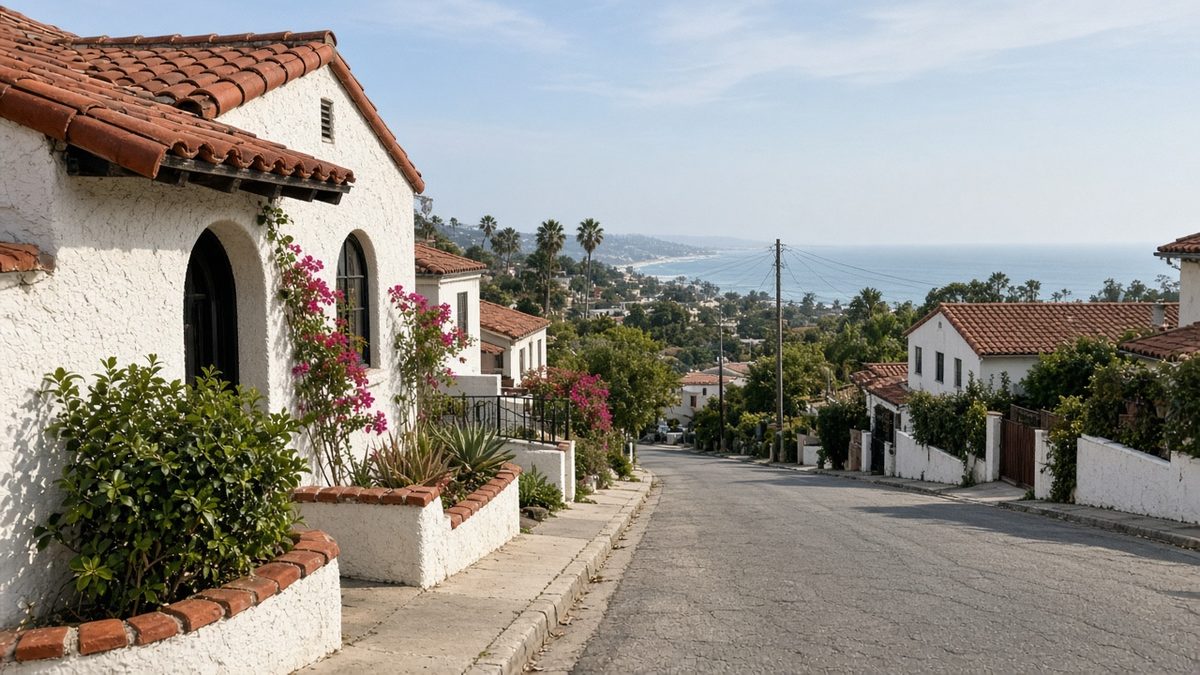 Spanish-style cottages in San Clemente